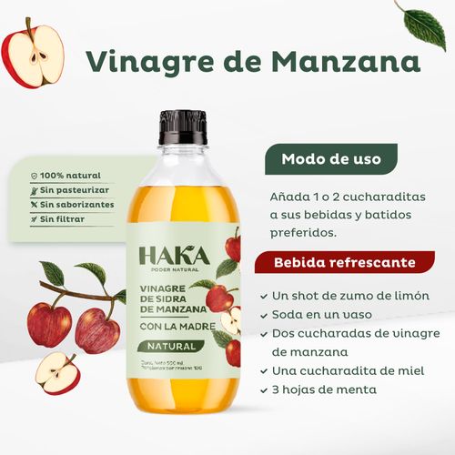 Vinagre de Sidra de Manzana Haka