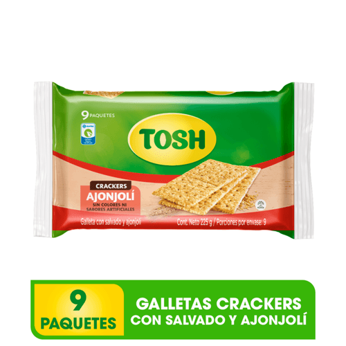 Galleta Tosh Ajonjoli Fit Bolsa 9x3