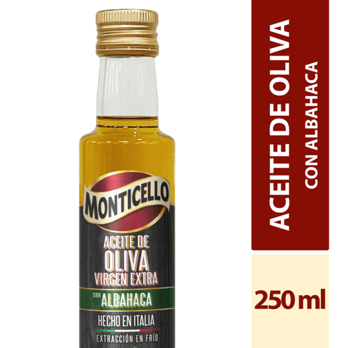 Aceite Oliva Albahaca Monticello