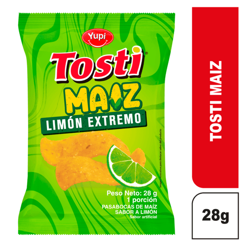 Tosti Maíz Limón Extremo x 28 gr