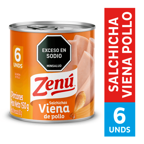 Salchichas Viena pollo Zenú