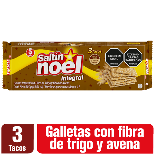 Galletas Saltín Noel Integral 3 Tacos