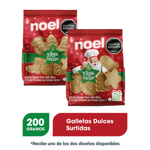Galleta  Navidad Noel Bolsa