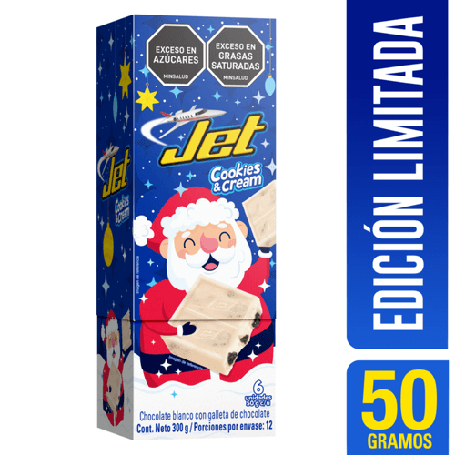 Chocolatina Jet Cookies & Cream x 50 gr