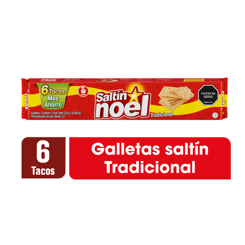 Galletas Saltín Noel 6 Tacos