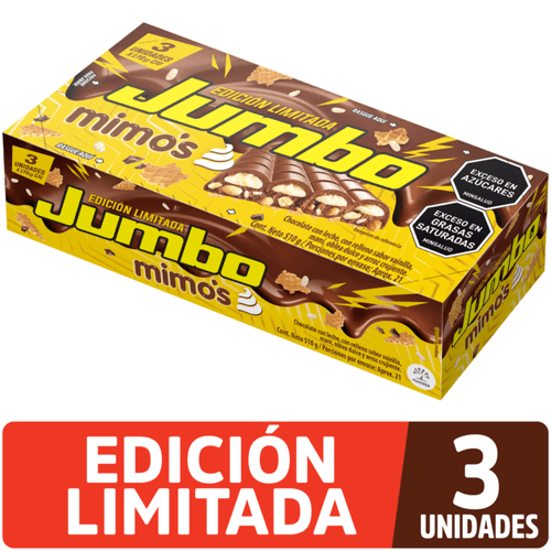 Chocolatina Jumbo Mimos x 170 gr