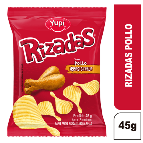 Rizadas Pollo Sin Sellos x 45 gr