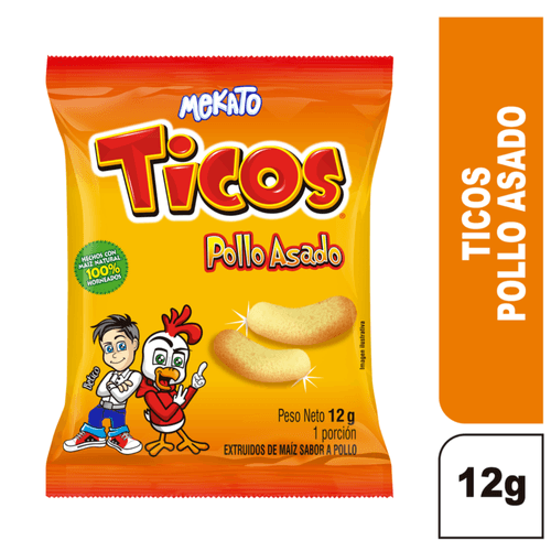 Ticos Pollo Asado Sin Sellos x 12 gr