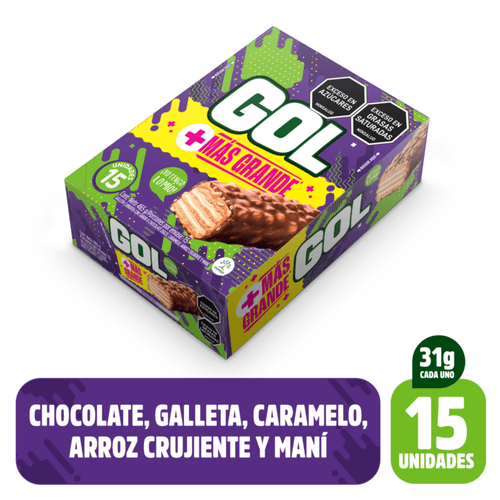 Chocolatina GOL Extracontenido x 31 gr