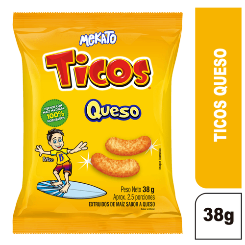 Ticos Queso Sin Sellos x 38 gr