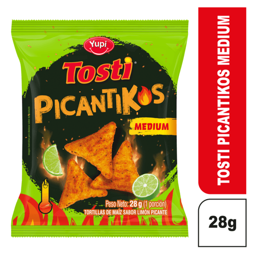 Tosti Picantikos Medium Sin Sellos x 28 unidades