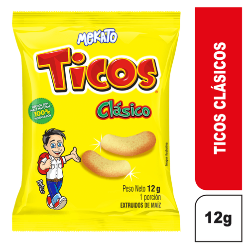 Ticos Salado Sin Sellos x 12 gr