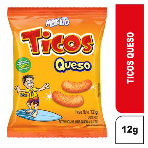 Ticos Queso Sin Sellos x 12 gr