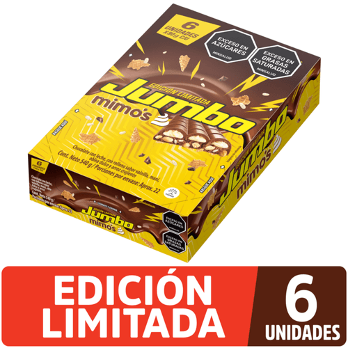 Chocolatina Jumbo Mimos x 90 gr