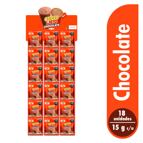 Modificador de Leche Chocolisto Chocolate x 15 gr